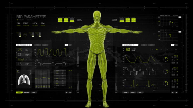 產(chǎn)品UI界面動畫制作中-智能健康體檢設(shè)備