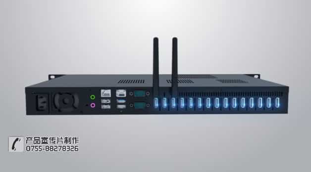 智能廣告機拼接屏三維動畫制作案例